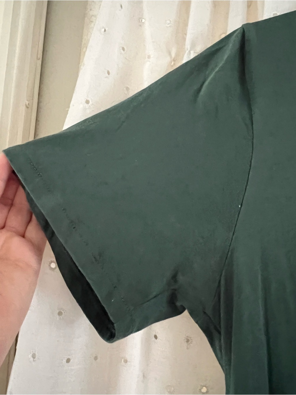 J. Crew Forest Green Short Sleeve Maxi Dress - Picture 3 of 5